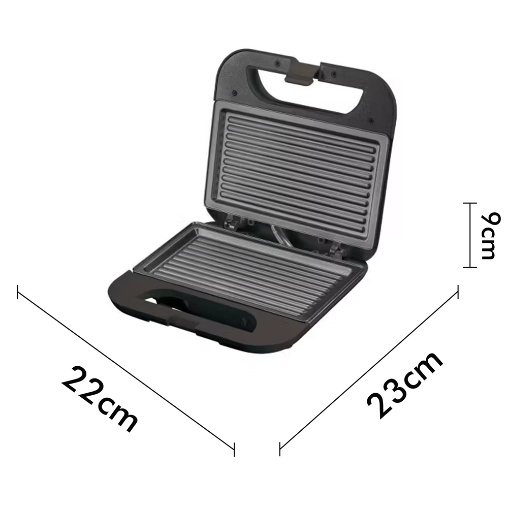 Tostiera Elettrica 750W con Piastra Antiaderente