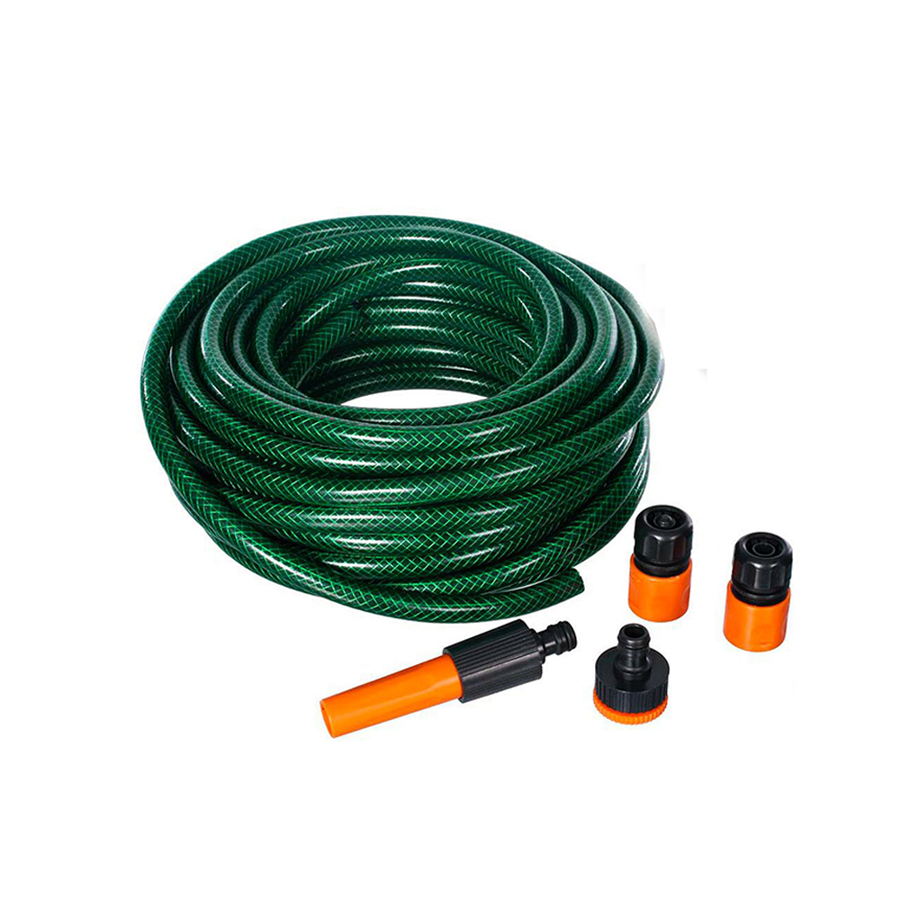 Tubo da Giardino in PVC – Set Irrigazione Completo con Raccordi e Lancia Regolabile