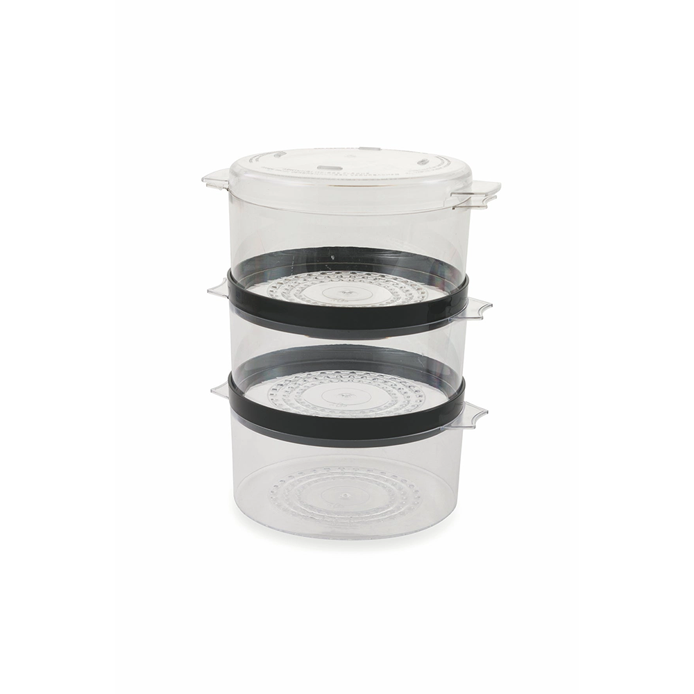 Vaporiera Elettrica in Acciaio 3 Livelli 400W