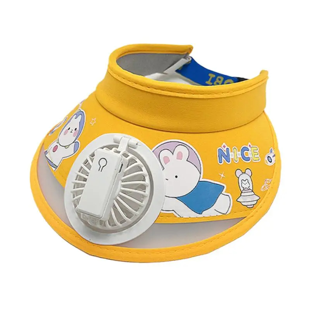 Visiera Estiva con Ventilatore Integrato per Bambini – Cappello Protettivo e Rinfrescante