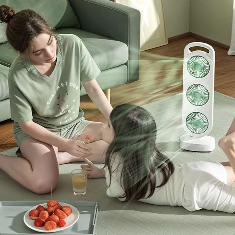 Ventilatore USB Portatile Ricaricabile Silenzioso