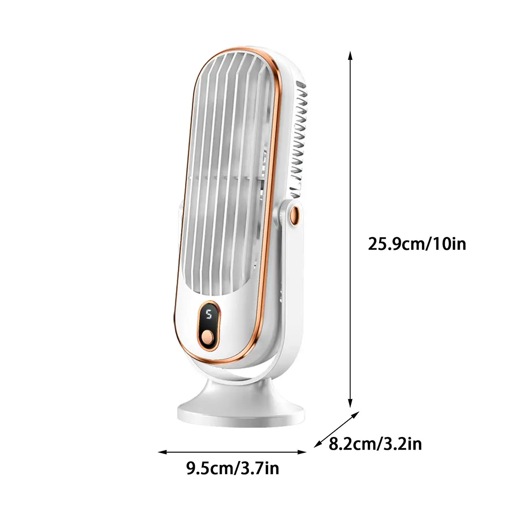 Ventilatore da Tavolo Portatile a Torre Ricaricabile