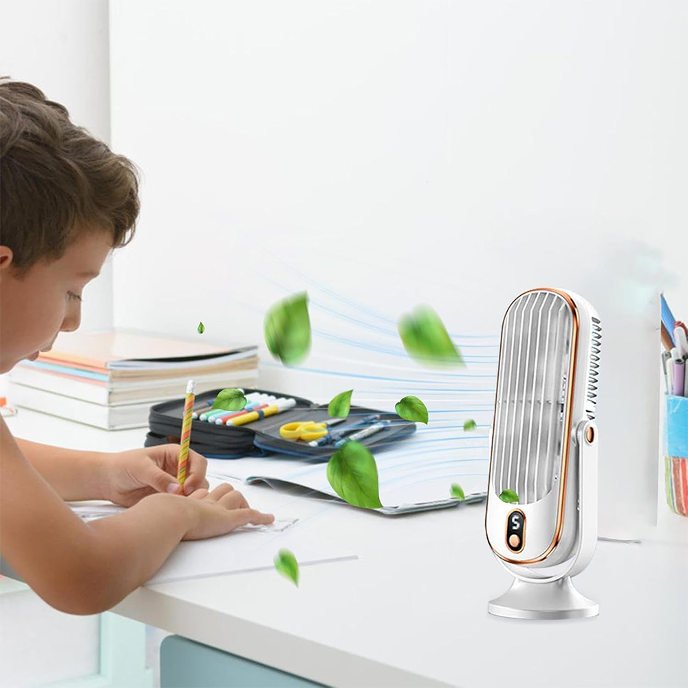 Ventilatore da Tavolo Portatile a Torre Ricaricabile