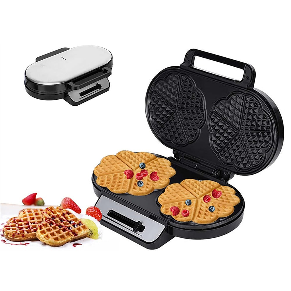 Piastra per Waffle Elettrica Anti-aderente