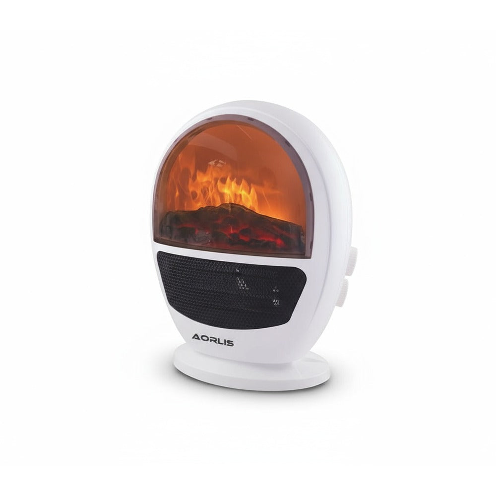 Termoventilatore Elettrico con Effetto Caminetto