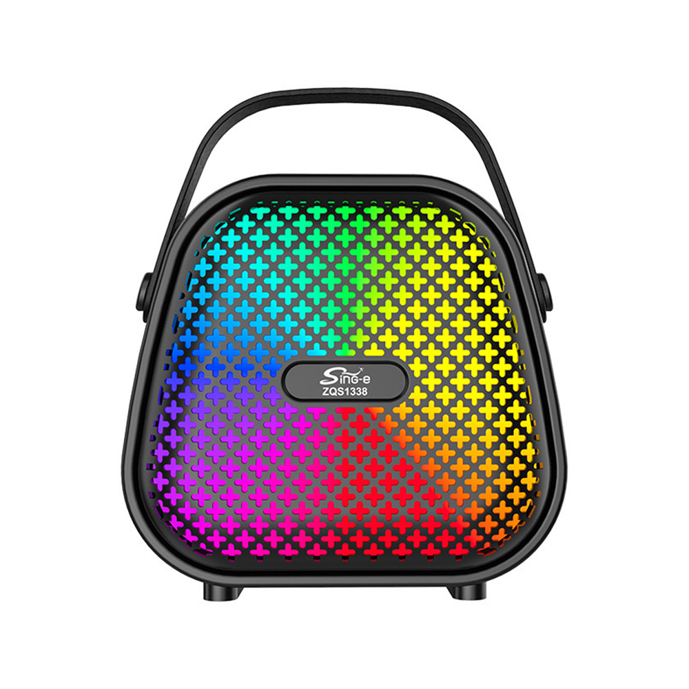 Cassa Karaoke Portatile Mini 8W con Microfono e Luci RGB