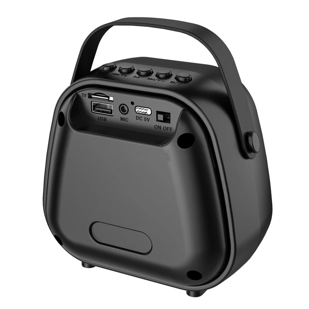 Cassa Karaoke Portatile Mini 8W con Microfono e Luci RGB