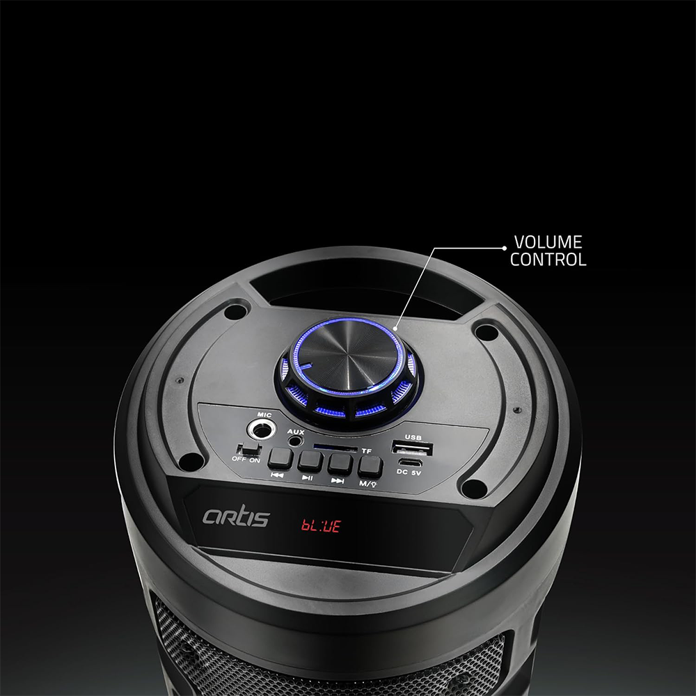 Altoparlante Wireless Bluetooth Stereo Super Bass con LED