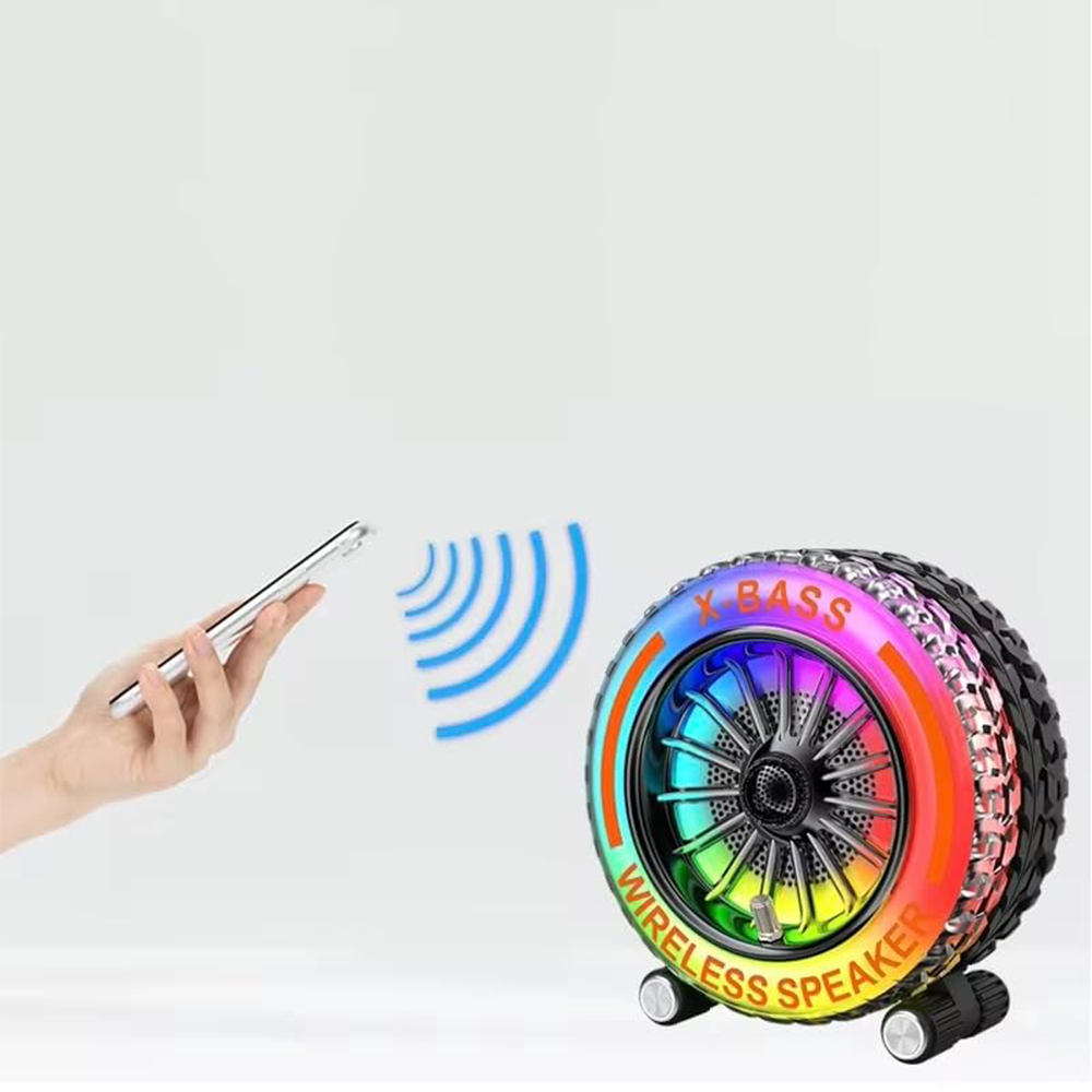 Speaker Bluetooth Portatile a Forma di Pneumatico