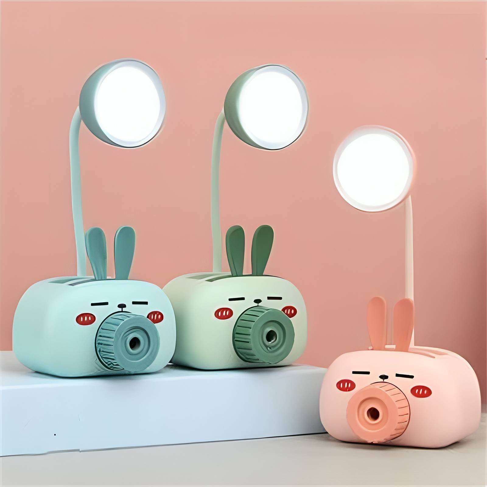 Lampada da Tavolo CartoonLight USB con Contenitore e Temperamatite