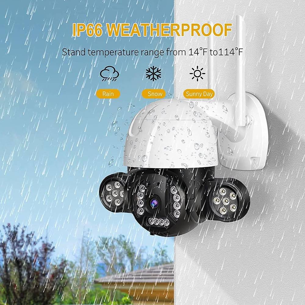 Telecamera Speed Dome WiFi 5MP Visione Notturna Colori Rilevamento AI