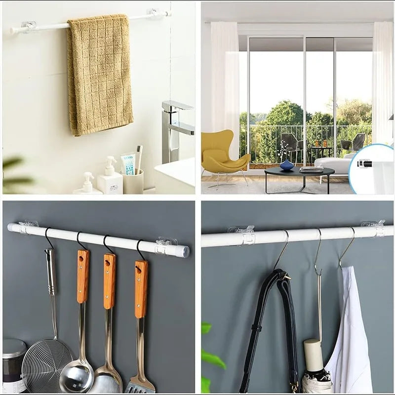 Ganci Adesivi Multifunzione per Bagno, Cucina, Casa