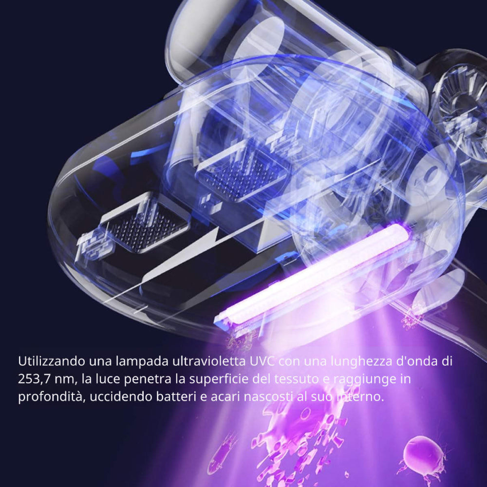 ECO FAST Aspirapolvere senza fili 4 in 1 per pavimenti duri e peli animali