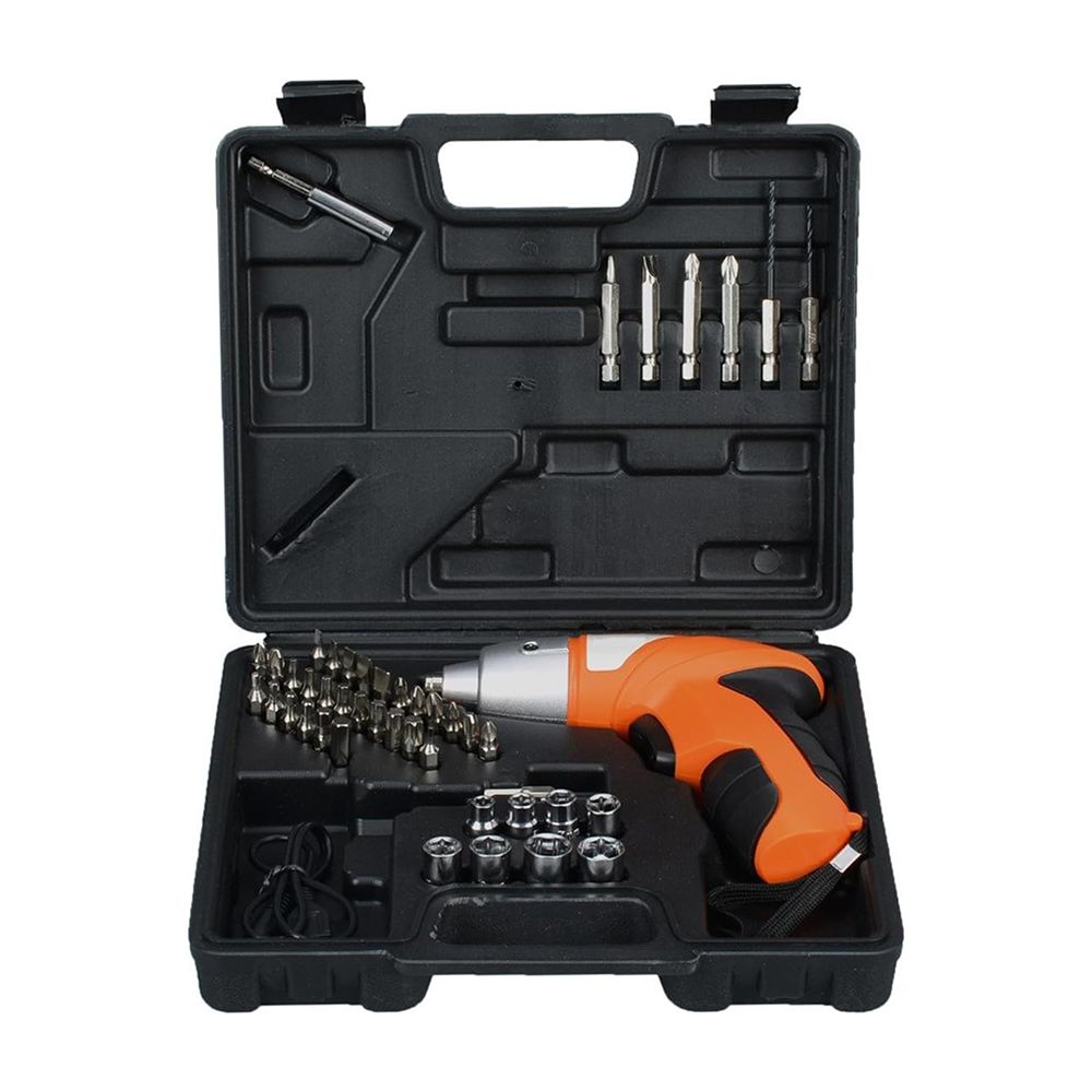 Avvitatore Elettrico Cordless Ricaricabile Kit 45 Pezzi