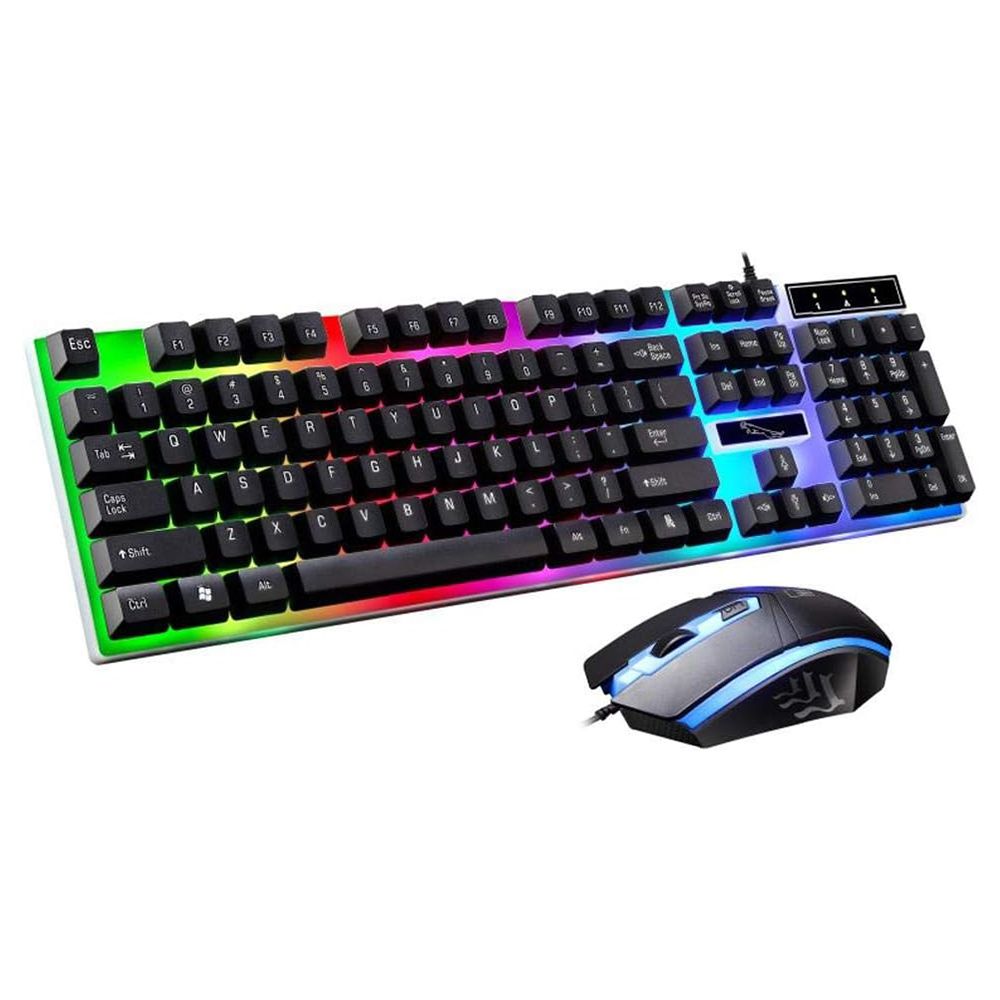 Tastiera Retroilluminata LED con Mouse Ottico DPI Regolabile