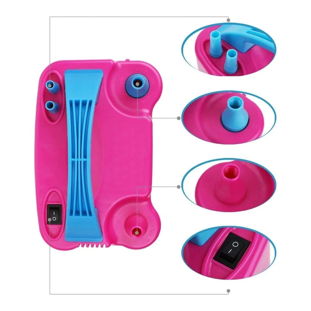Macchina Elettrica Gonfia Palloncini Doppia Uscita 600W
