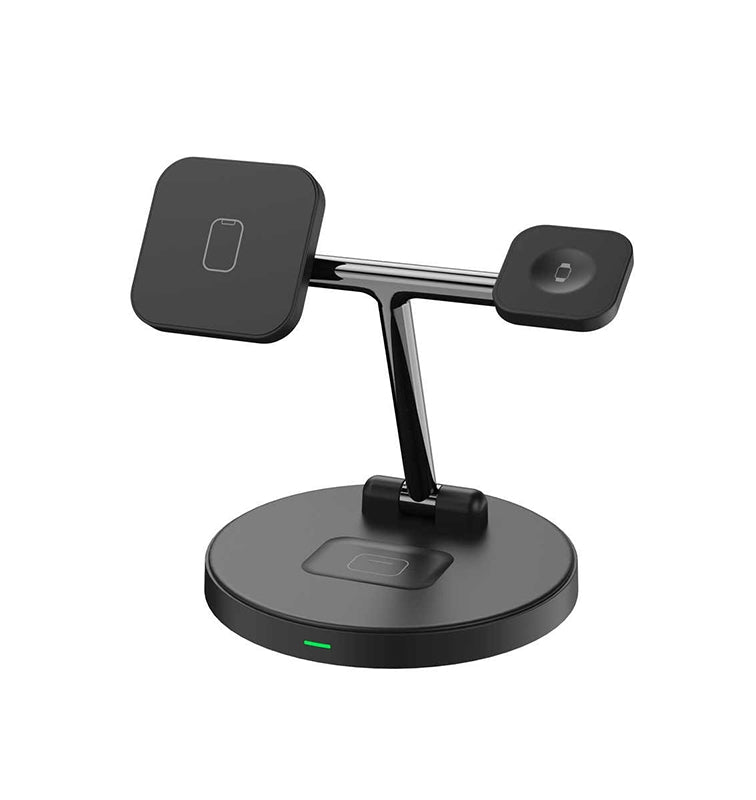 Caricatore Magnetico 3 in 1 15W – Ricarica Rapida Smartphone, Smartwatch e Auricolari