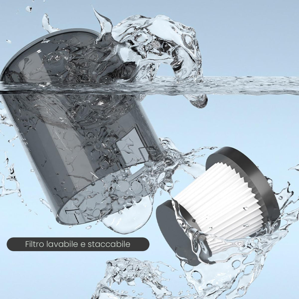 ECO FAST Aspirapolvere senza fili 4 in 1 per pavimenti duri e peli animali