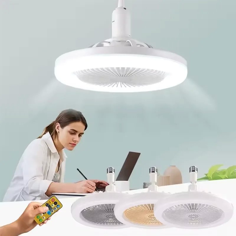 Ventilatore da Soffitto LED con Luce Regolabile e Telecomando