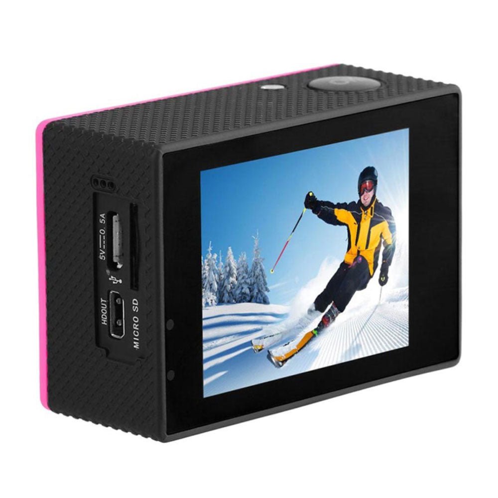Action Camera Sportiva HD con Schermo Integrato