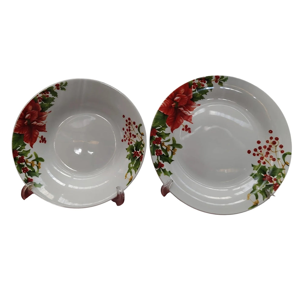 Servizio Piatti Eleganti Piatti Natalizi 12 pezzi