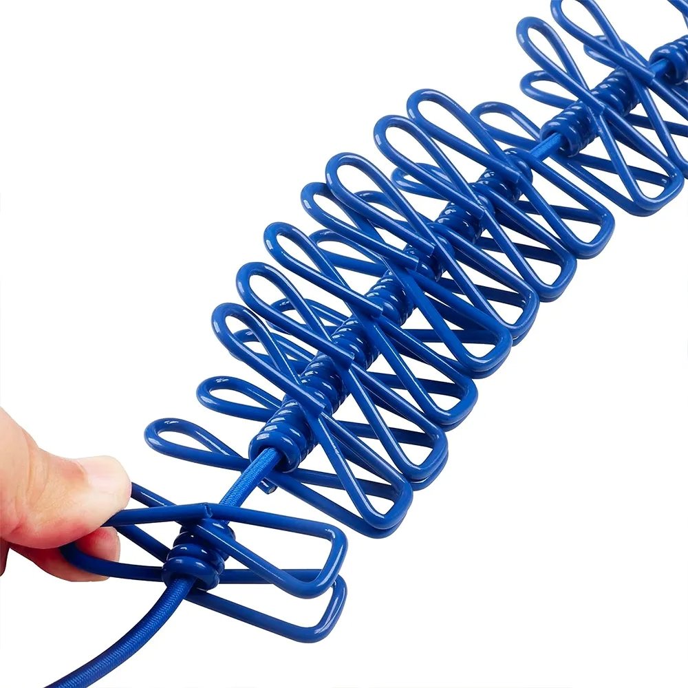 Filo Stendibiancheria Portatile 180 cm con 12 Mollette