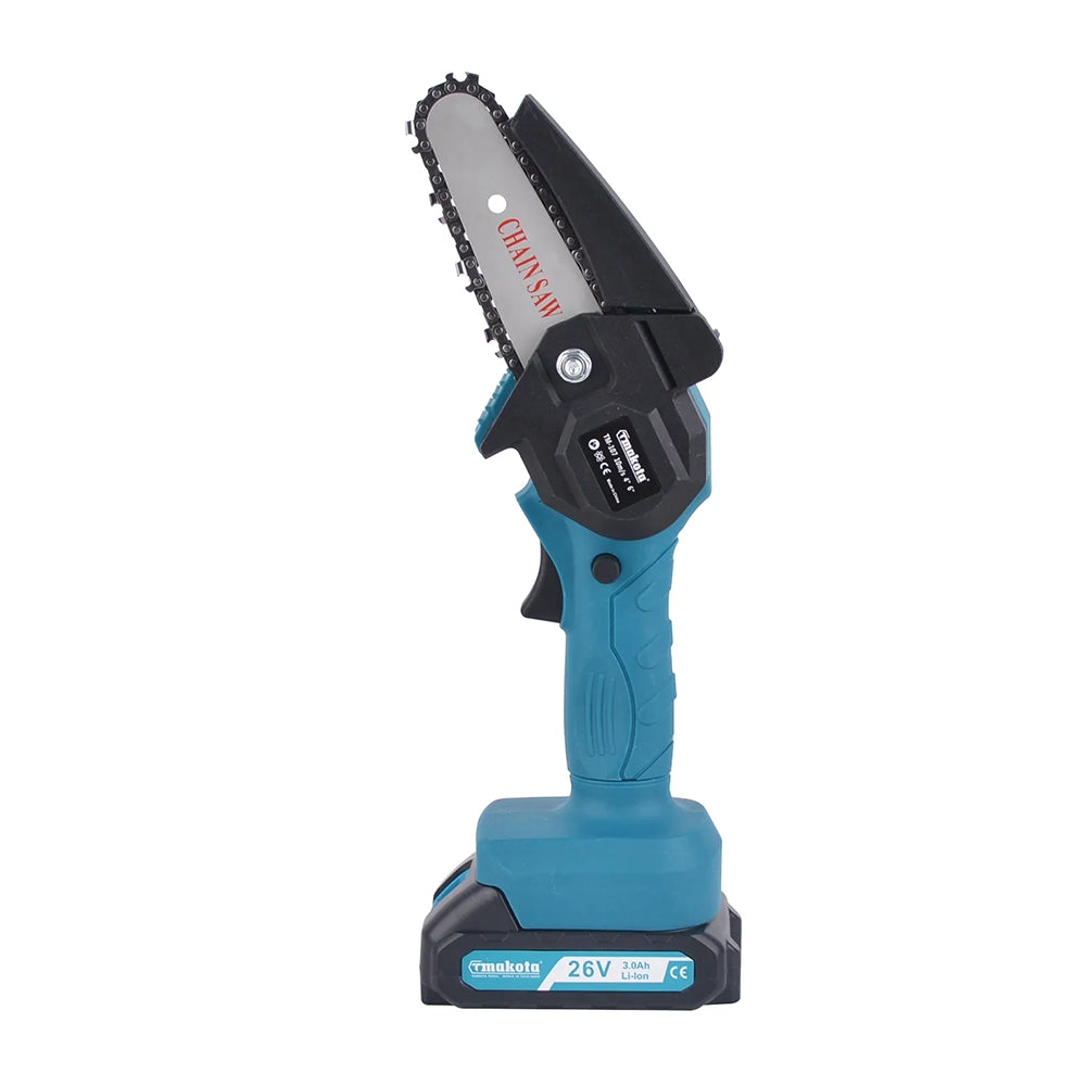 Motosega Elettrica Portatile 26V con Doppia Batteria al Litio