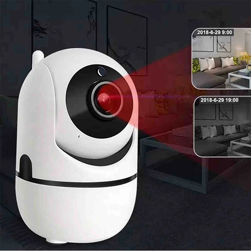 Telecamera Wireless Sicurezza Casa 1080p HD Visione Notturna Audio Bidirezionale App Mobile