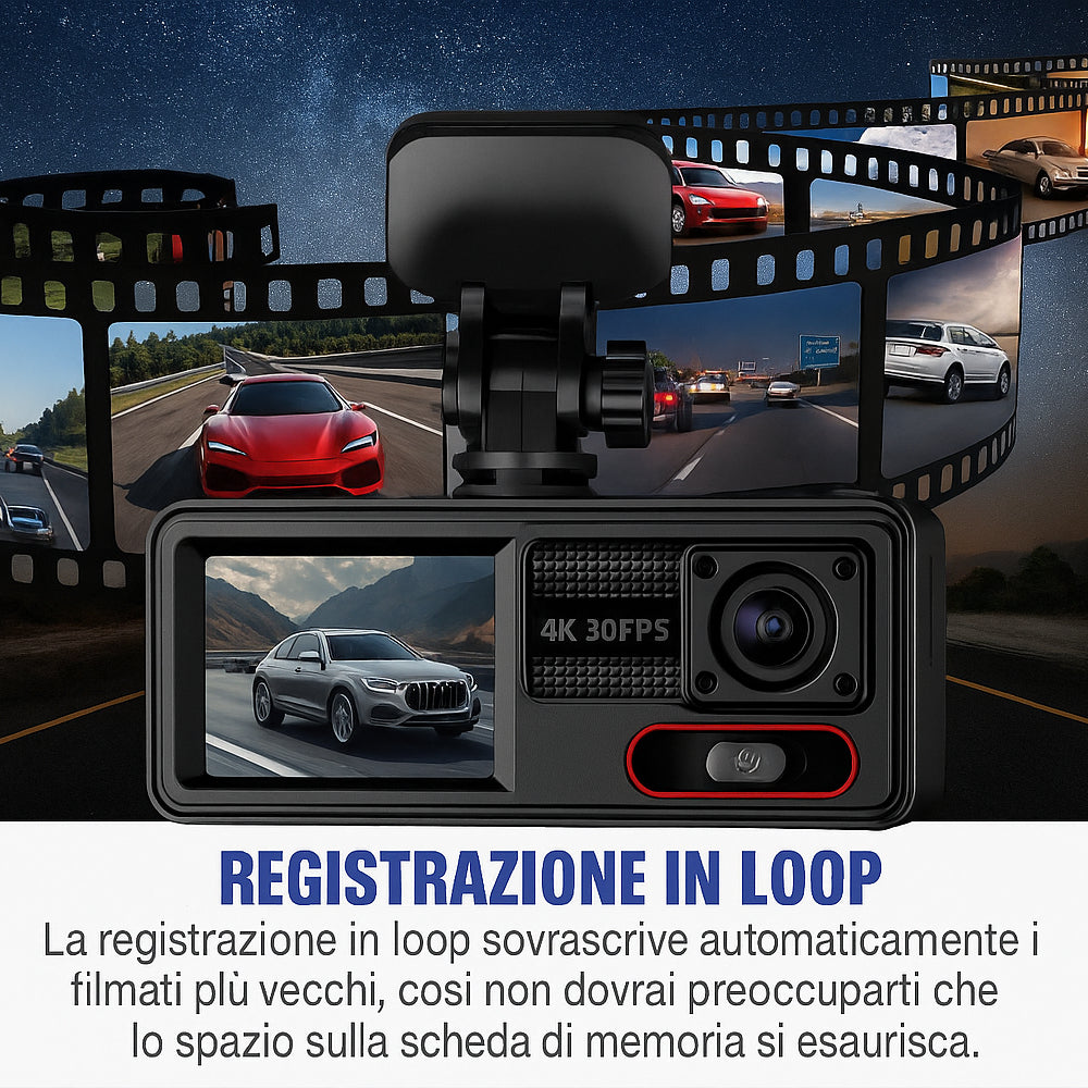 Black Box Pro | 3 Canali 1080p, Wi-fi e visione notturna