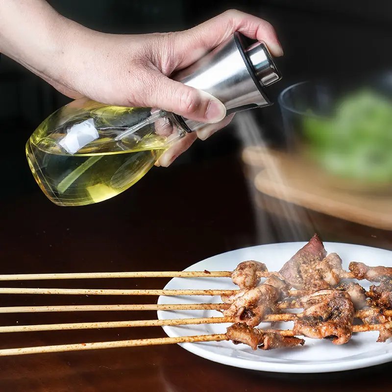Spruzzatore di Olio d’Oliva 200ml con Meccanismo a Pompa