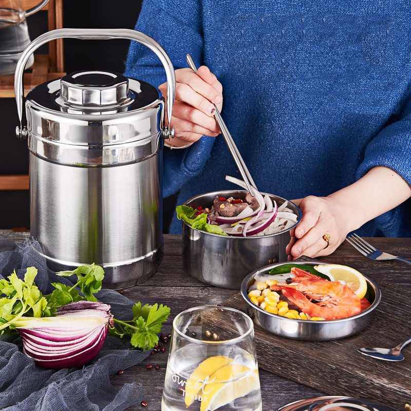 Portapranzo Bento in Acciaio Inossidabile Ermetico Isolante
