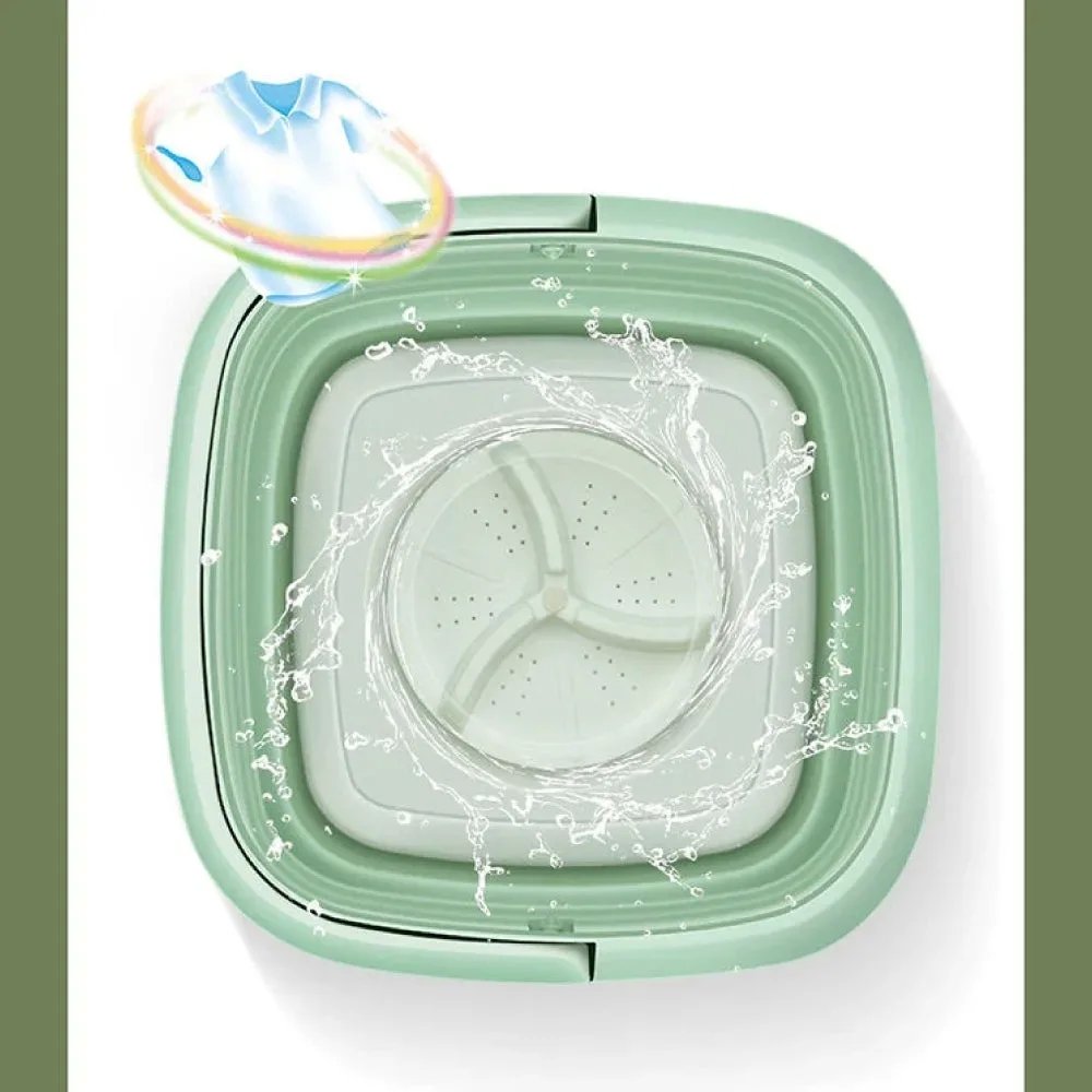 Lavatrice Portatile Pieghevole con Centrifuga