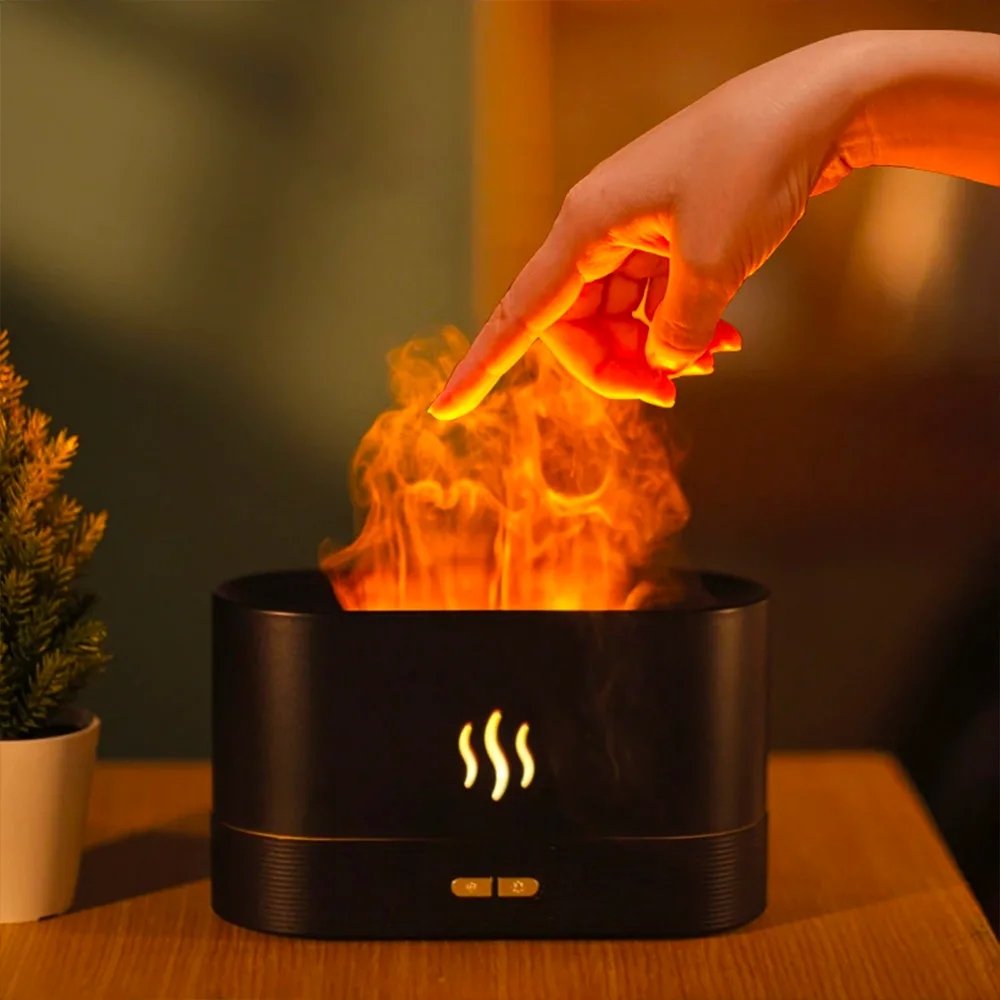 Diffusore a Fiamma LED con Aromaterapia