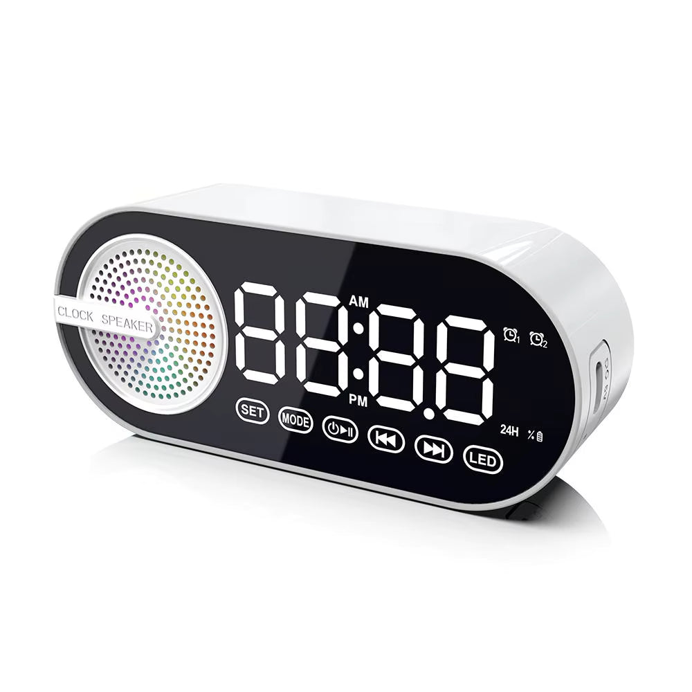 Orologio Sveglia Bluetooth Multifunzionale con Speaker Integrato