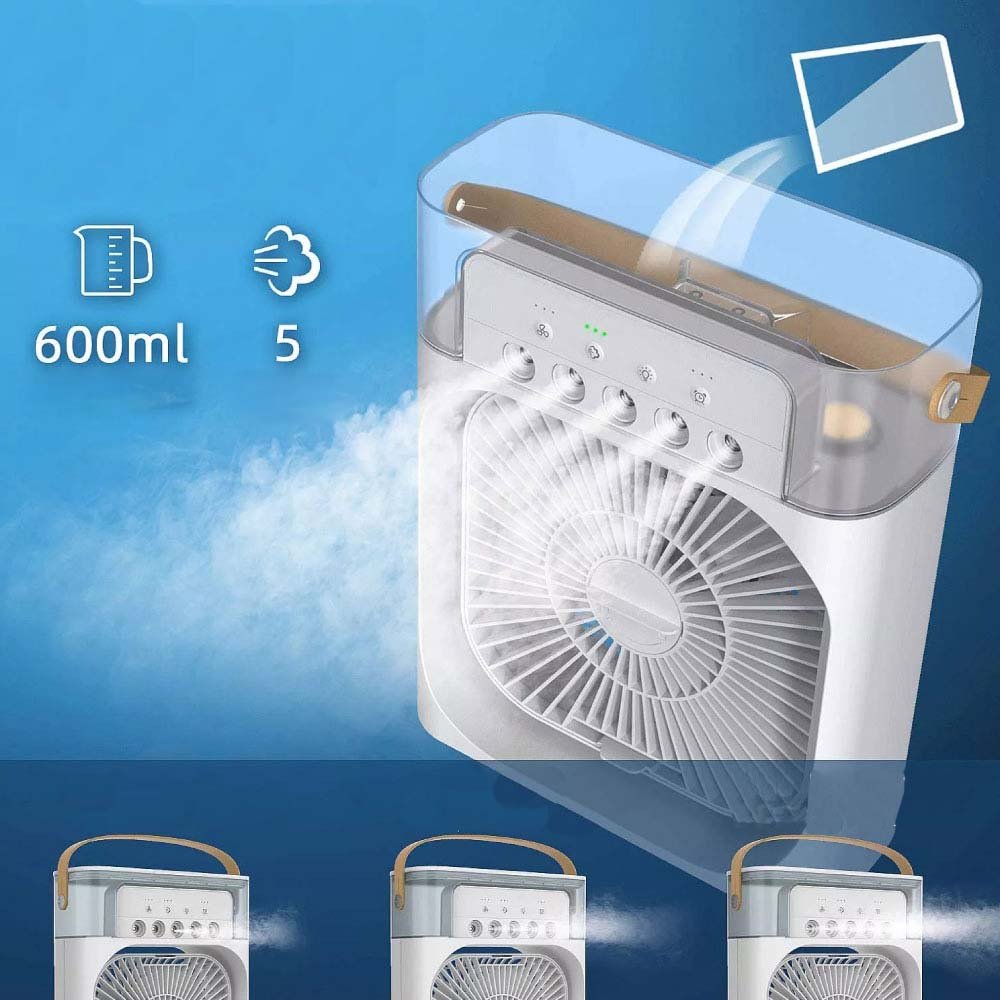 Condizionatore Portatile 3 Velocità con Serbatoio 600ml