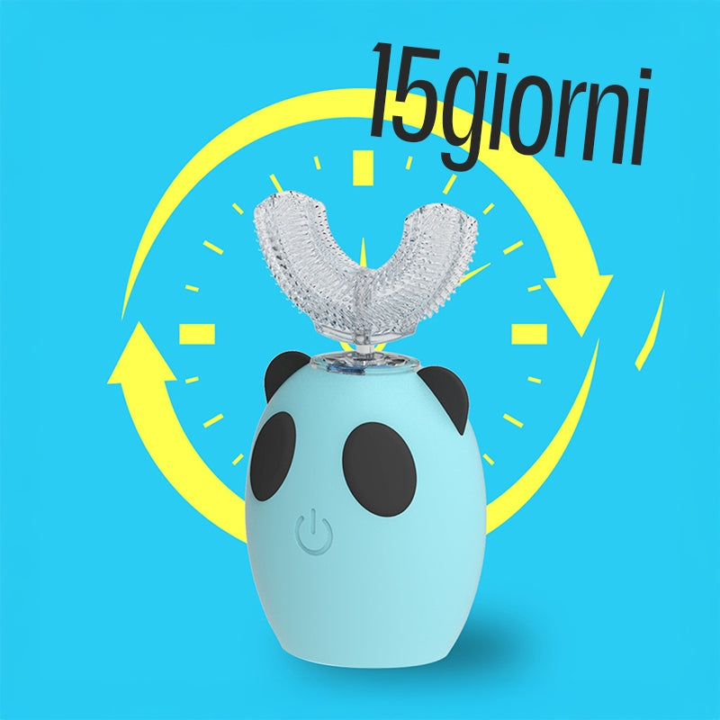 Spazzolino Elettrico Bambini Ultrasuoni a Forma di U Delicato e Divertente