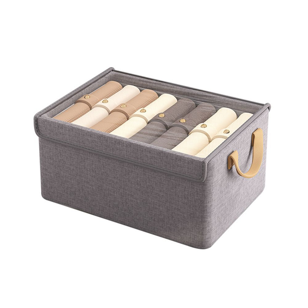 Contenitori Armadio Rigidi Pieghevoli con Coperchio e Struttura in Metallo