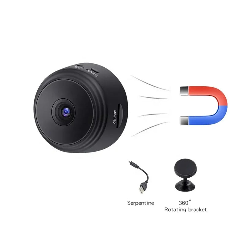 Telecamera di Sorveglianza Wireless Compatta Full HD 1080P con WiFi