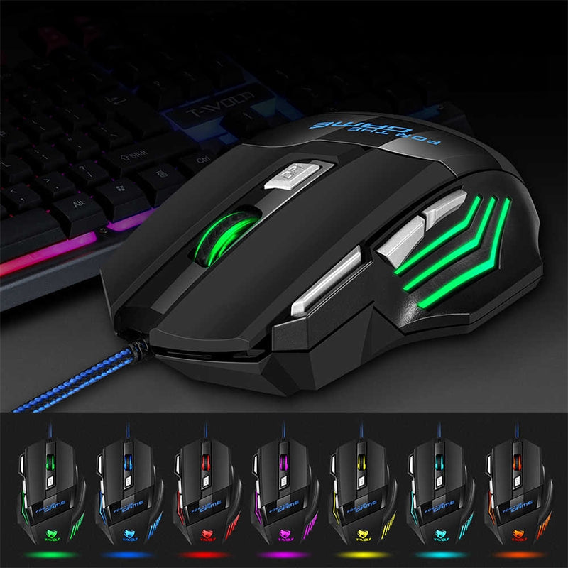 Mouse Gaming Cablato con Retroilluminazione RGB e Pulsanti Programmabili