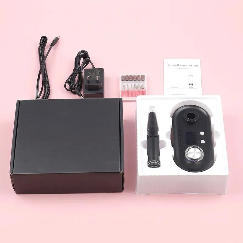 Fresa Elettrica Professionale per Manicure – 40.000 RPM, Design Cordless