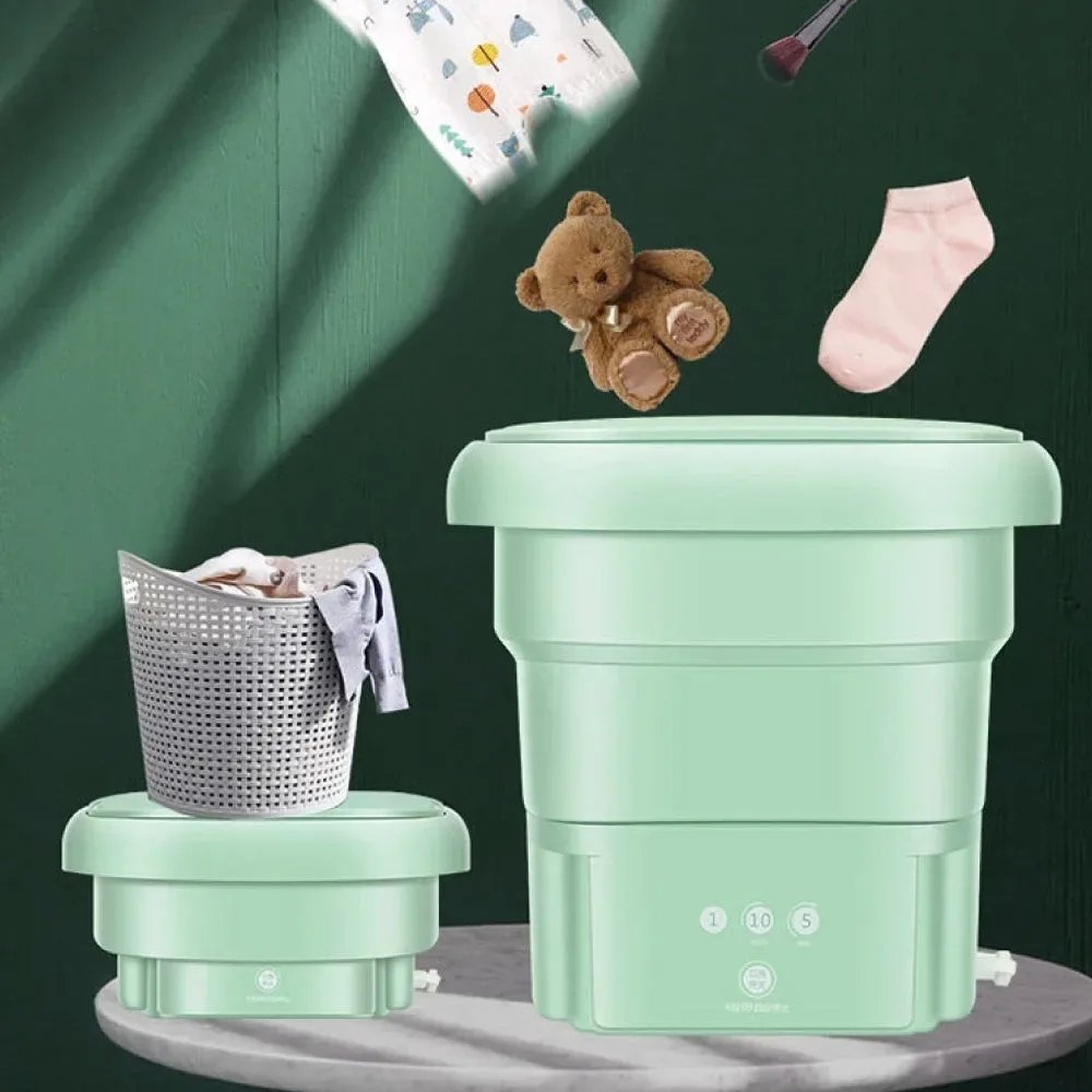 Lavatrice Portatile Pieghevole con Centrifuga