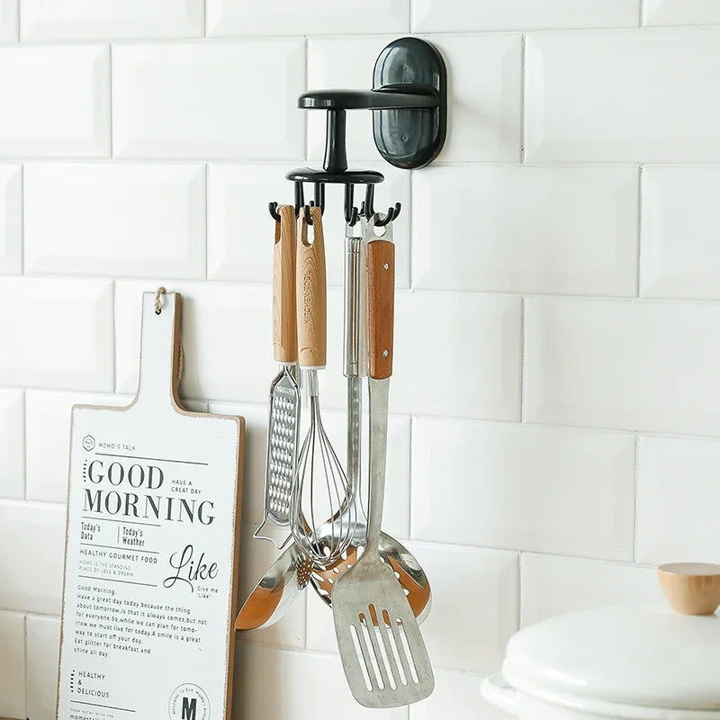 Gancio Adesivo Cucina Senza Fori – Porta Utensili da Parete Salvaspazio