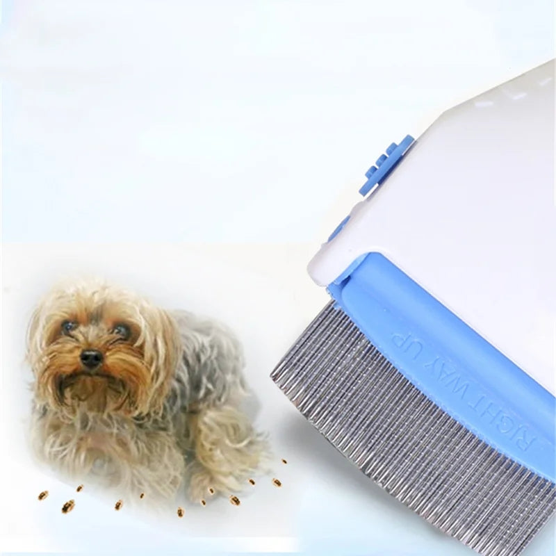 Pettine Elettrico Antipulci e Antipidocchi per la Cura del Pelo dei tuoi Animali