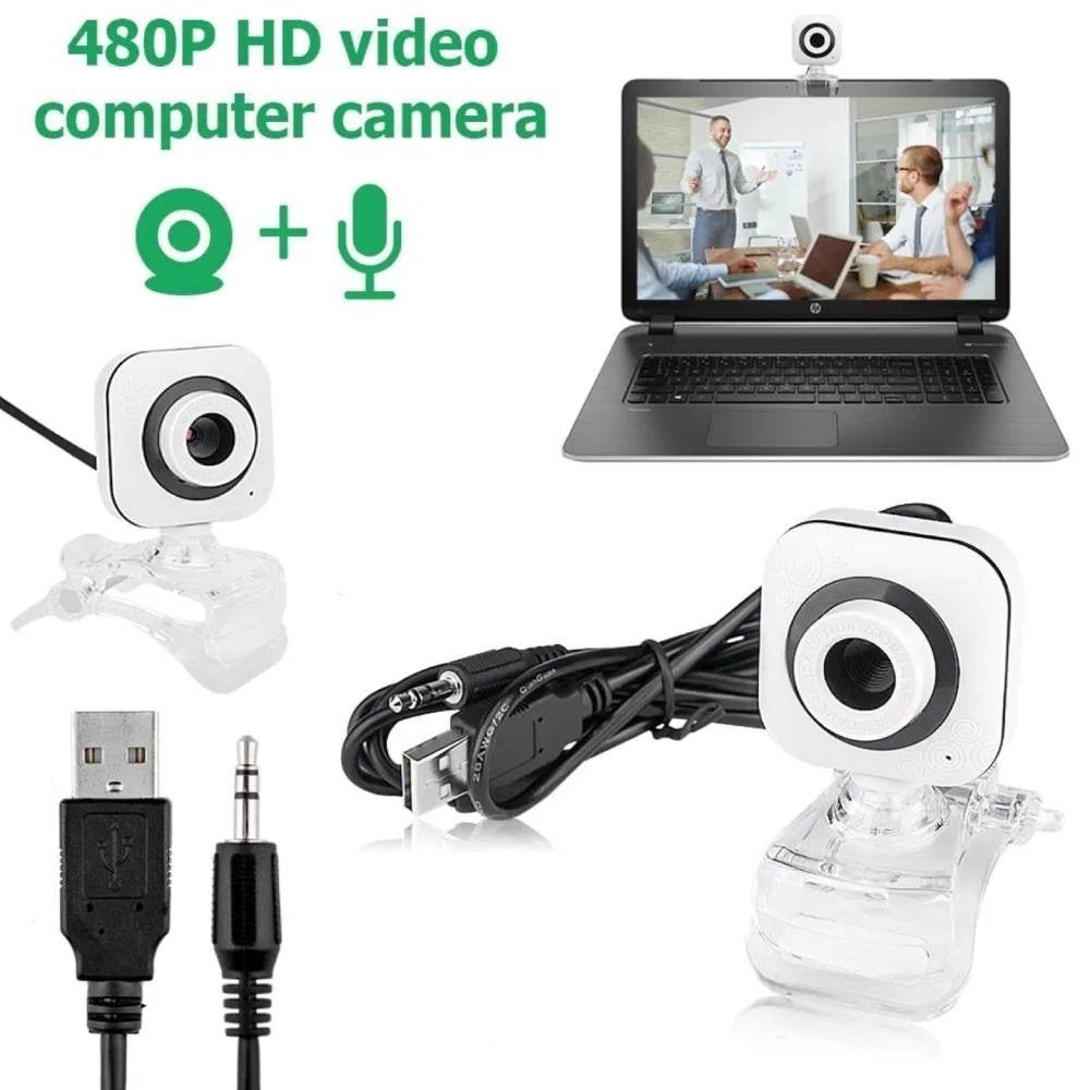 Webcam PC HD 480p con Microfono