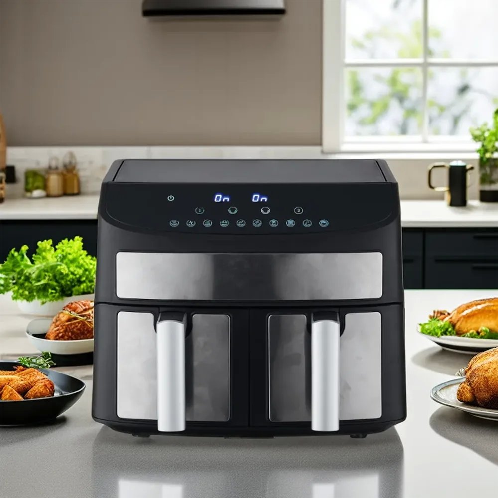 Friggitrice ad Aria Doppio Cestello 2400W