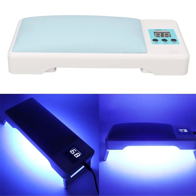 Lampada UV LED Professionale 120W per Unghie con Cuscino e Design Pieghevole