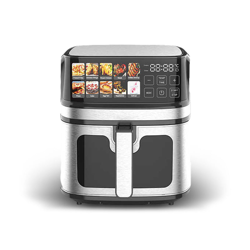 Friggitrice ad Aria 12 Litri Digitale Acciaio Inox con Display LED e Controllo a Manopola