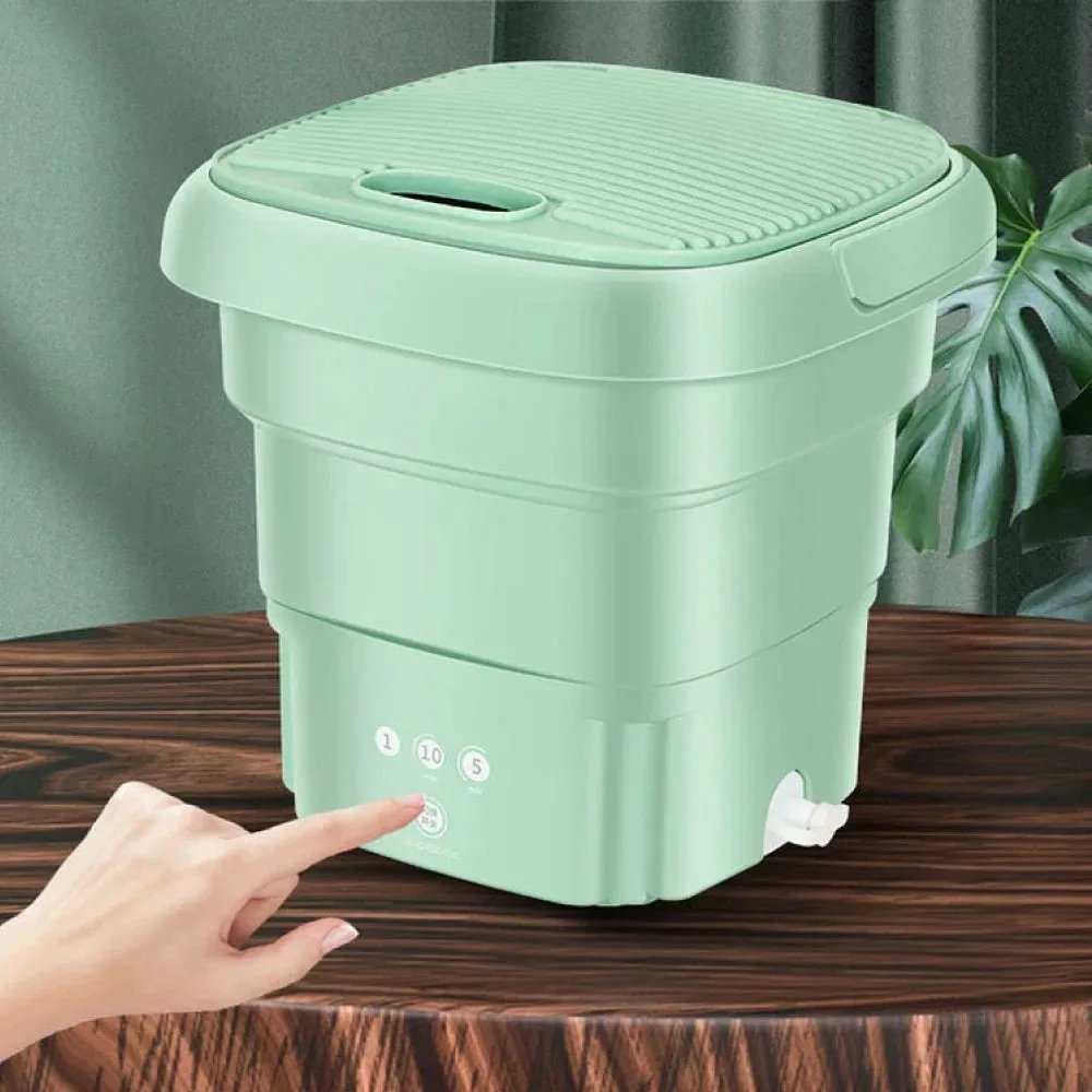 Lavatrice Portatile Pieghevole con Centrifuga