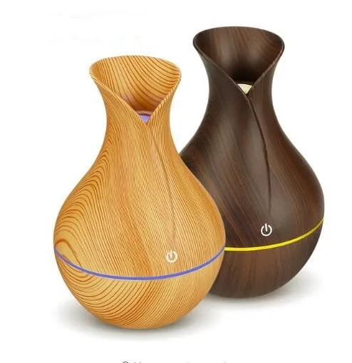 Diffusore Aromi Ultrasuoni Effetto Legno con LED