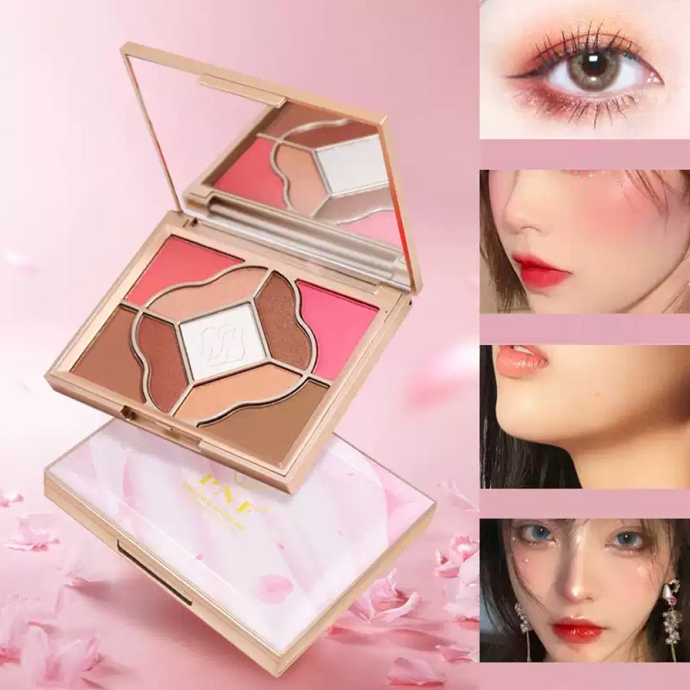 Box Bellezza Make-Up Kit Completo con 13 Accessori e Specchio Interno